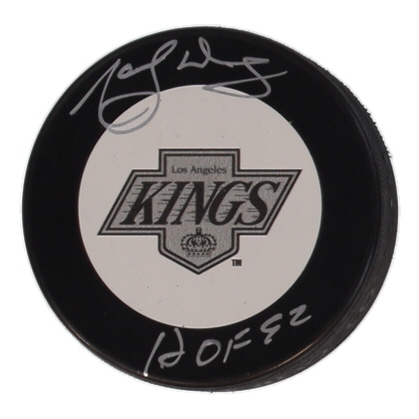 Marcel Dionne Signed Kings Throwback Logo Hockey Puck Inscribed "HOF 92" (Schwartz) at PristineAuction.com Marcel Dionne Signed Kings Throwback Logo Hockey Puck Inscribed "HOF 92" (Schwartz) at PristineAuction.com