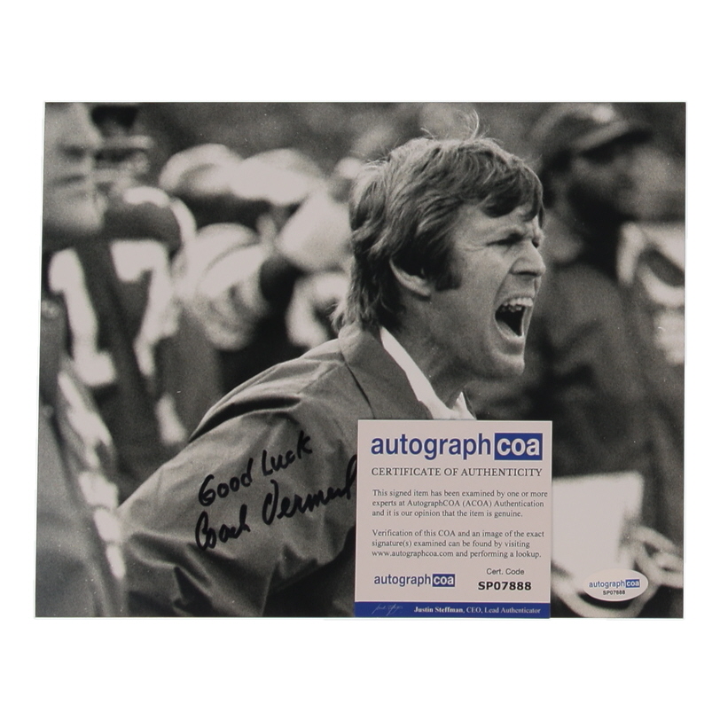 "Coach" Dick Vermeil Signed Eagles 8x10 Photo Inscribed "Good Luck" (ACOA) at PristineAuction.com "Coach" Dick Vermeil Signed Eagles 8x10 Photo Inscribed "Good Luck" (ACOA) at PristineAuction.com