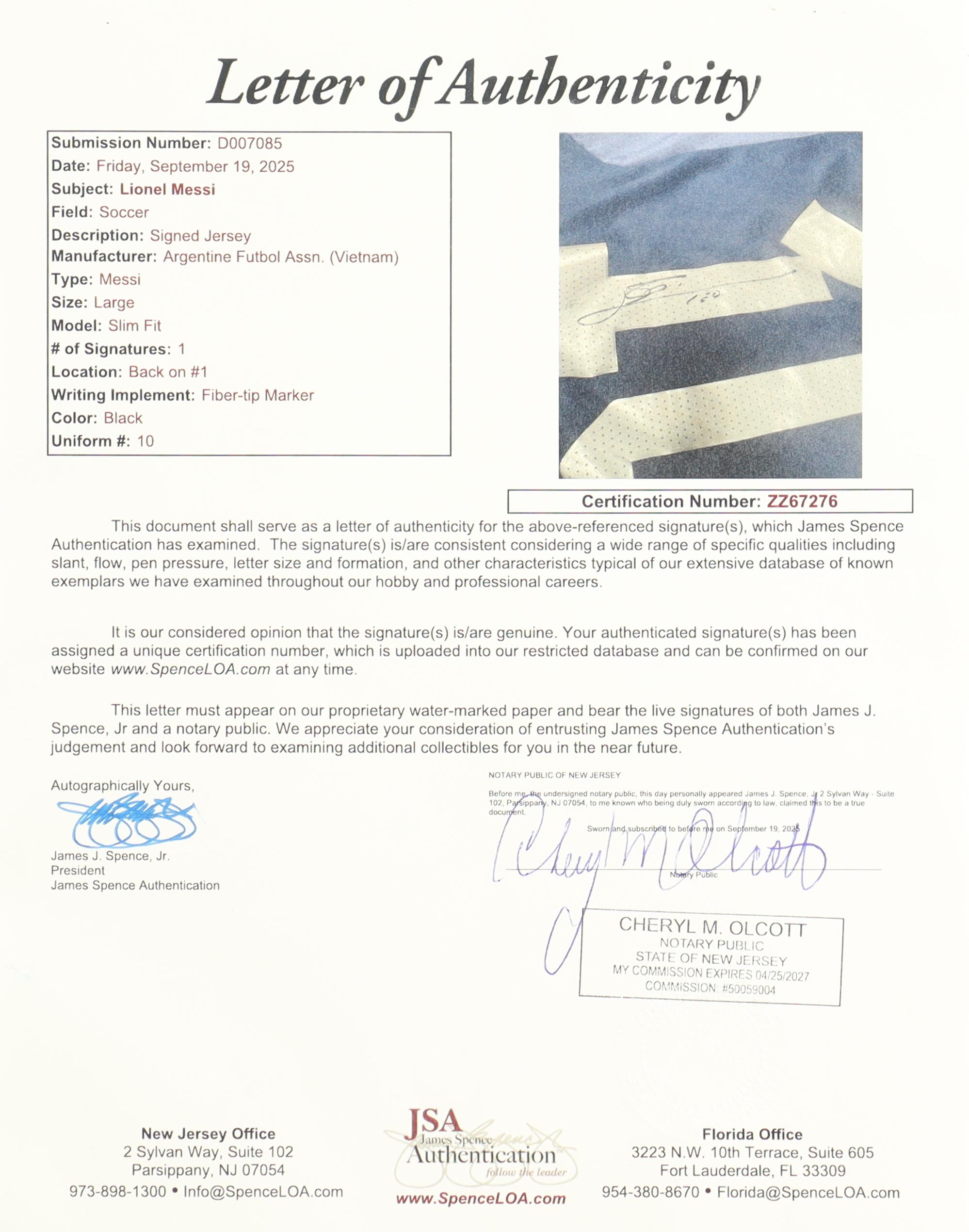 Lionel Messi Signed Argentina National Team Adidas Authentic Jersey Inscribed "LEO" (JSA) at PristineAuction.com Lionel Messi Signed Argentina National Team Adidas Authentic Jersey Inscribed "LEO" (JSA) at PristineAuction.com