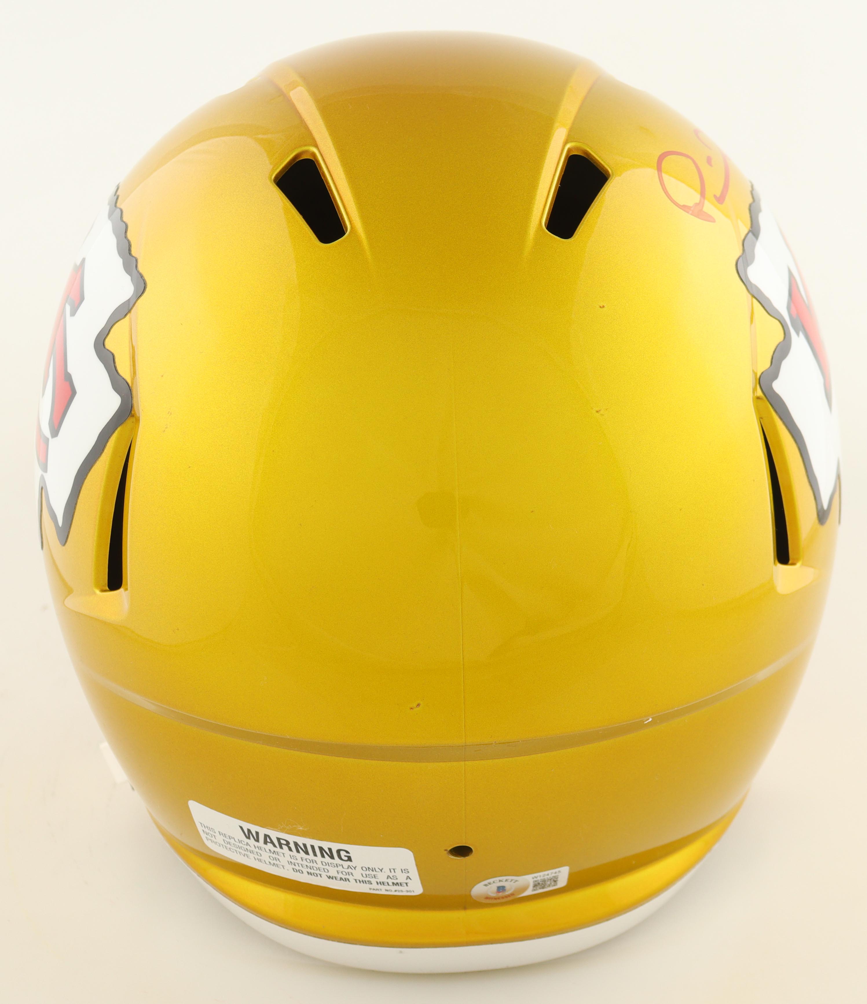 Patrick Mahomes Signed Chiefs Full-Size Flash Alternate Speed Helmet (Beckett) at PristineAuction.com Patrick Mahomes Signed Chiefs Full-Size Flash Alternate Speed Helmet (Beckett) at PristineAuction.com