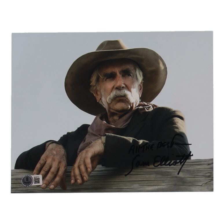 Sam Elliott Signed "1883" 8x10 Photo Inscribed "All The Best" (Beckett) at PristineAuction.com Sam Elliott Signed "1883" 8x10 Photo Inscribed "All The Best" (Beckett) at PristineAuction.com