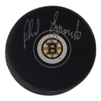 Phil Esposito Signed Bruins Logo Hockey Puck (Schwartz) at PristineAuction.com