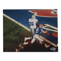 Don Beebe Signed Bills 8x10 Photo Inscribed "BB" (Beckett) at PristineAuction.com
