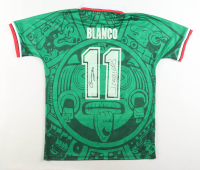 Cuauhtemoc Blanco & Jorge Campos Signed Mexico ABA Sport Authentic Jersey (JSA) at PristineAuction.com