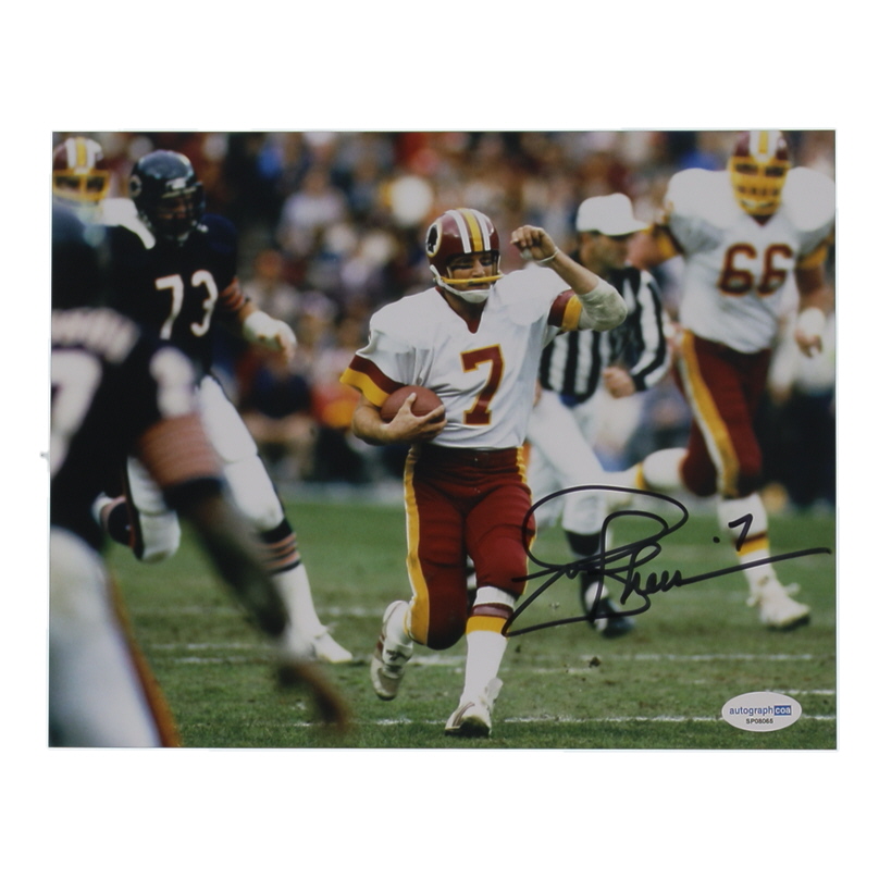 Joe Theismann Signed Redskins 8x10 Photo (ACOA) at PristineAuction.com Joe Theismann Signed Redskins 8x10 Photo (ACOA) at PristineAuction.com