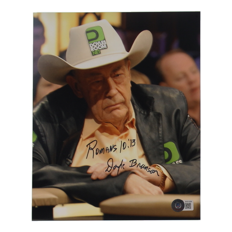 Doyle Brunson Signed 8x10 Photo (Beckett) at PristineAuction.com Doyle Brunson Signed 8x10 Photo (Beckett) at PristineAuction.com