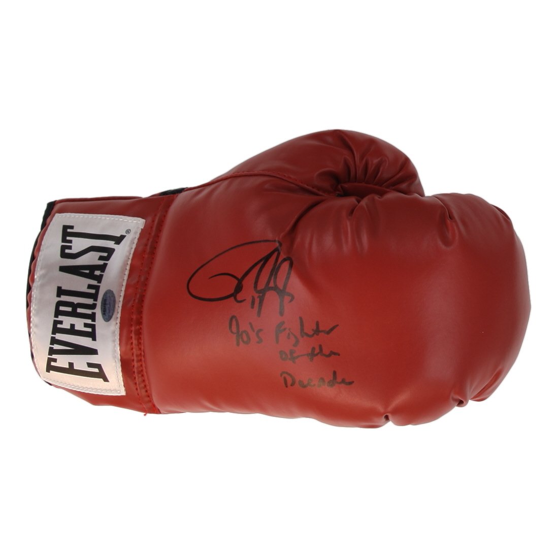 Roy Jones Jr. Signed Everlast Boxing Glove Inscribed "90's Fighter of the Decade" (Schwartz) at PristineAuction.com Roy Jones Jr. Signed Everlast Boxing Glove Inscribed "90's Fighter of the Decade" (Schwartz) at PristineAuction.com