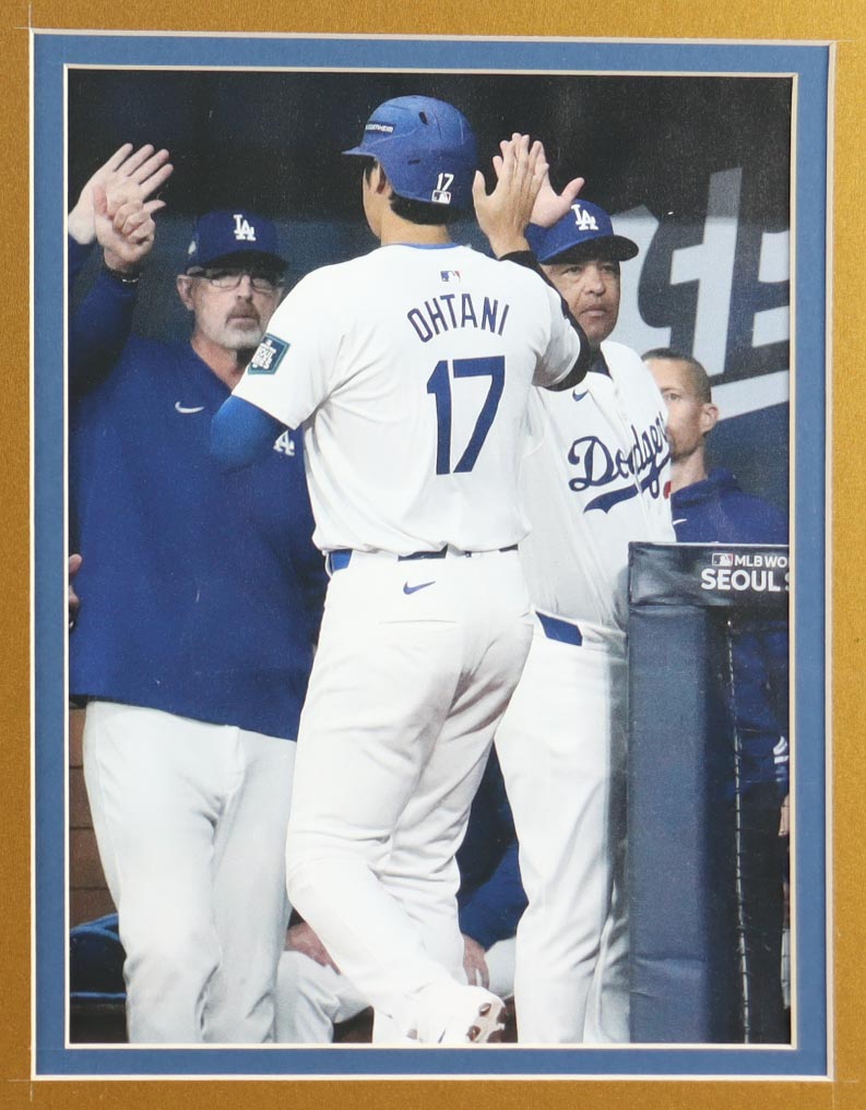 Shohei Ohtani Custom Framed Jersey Display With Ohtani Pin at PristineAuction.com Shohei Ohtani Custom Framed Jersey Display With Ohtani Pin at PristineAuction.com