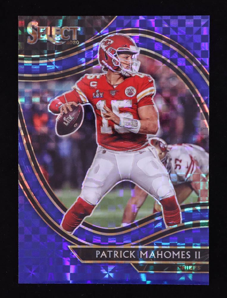 Patrick Mahomes II 2020 Select Prizm Blue #302 #34/49