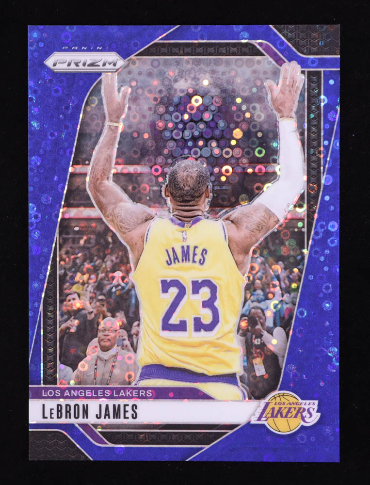 LeBron James 2024-25 Panini Prizm Prizms Fast Break Blue #130 #63/150