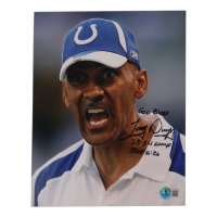 Tony Dungy Signed Colts 8x10 Photo Inscribed "God Bless" & "SB XLI Champs" (Beckett) at PristineAuction.com