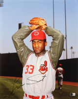 Luis Tiant Signed Indians 16x20 Photo (Beckett) at PristineAuction.com