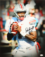 Dwayne Haskins Signed Ohio State Buckeyes 16x20 Photo (JSA) at PristineAuction.com