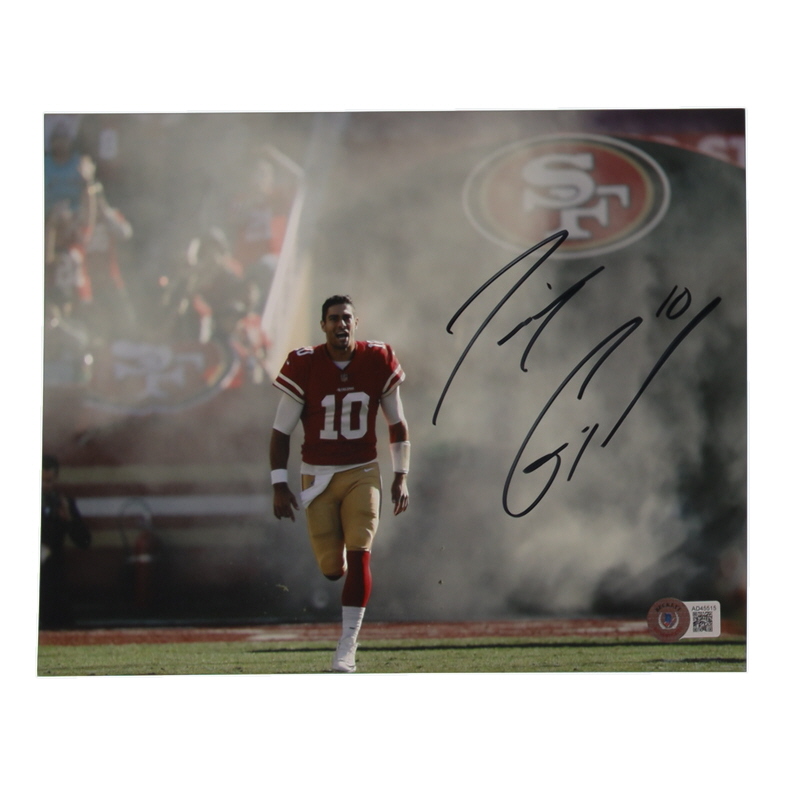 Jimmy Garoppolo Signed 49ers 8x10 Photo (Beckett) at PristineAuction.com Jimmy Garoppolo Signed 49ers 8x10 Photo (Beckett) at PristineAuction.com