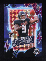 Michael Penix Jr. 2024 Panini Mosaic Blue Storm Prizm #10 RC #01/49 at PristineAuction.com