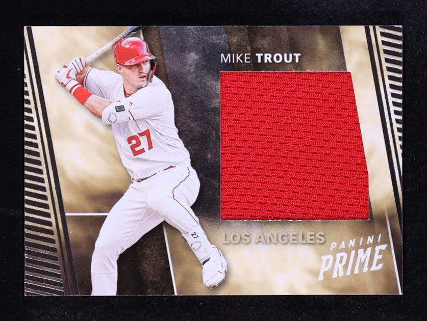 Mike Trout 2019 Panini Prime Patch MLB #PS-MT at PristineAuction.com Mike Trout 2019 Panini Prime Patch MLB #PS-MT at PristineAuction.com