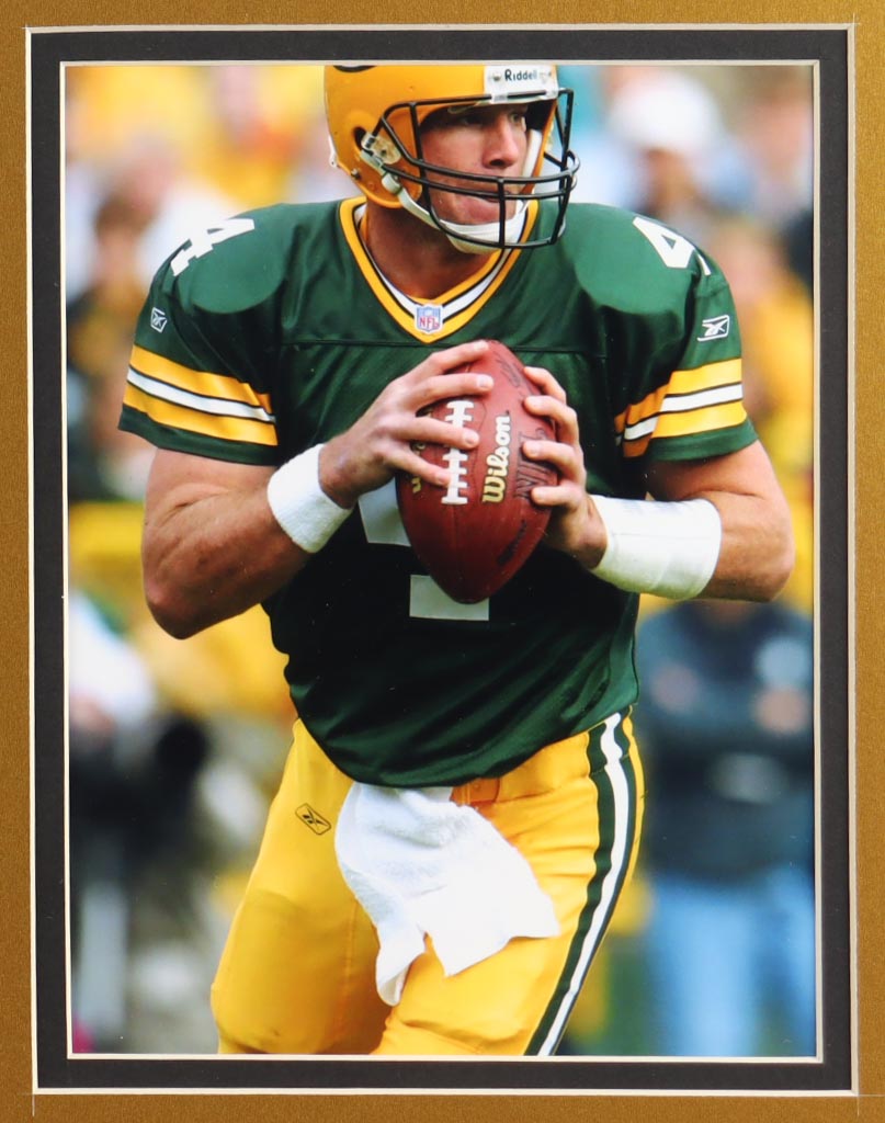 Brett Favre Signed Custom Framed Cut Display with Jersey & Super Bowl Pin (JSA) at PristineAuction.com Brett Favre Signed Custom Framed Cut Display with Jersey & Super Bowl Pin (JSA) at PristineAuction.com