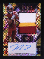 Jahan Dotson 2022 Panini Select Prizm Patch Auto #JRS-JD RC #06/10 at PristineAuction.com