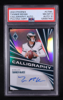 Tanner McKee 2024 Panini Phoenix Calligraphy #13 (PSA 8 | Autograph Graded 10) at PristineAuction.com