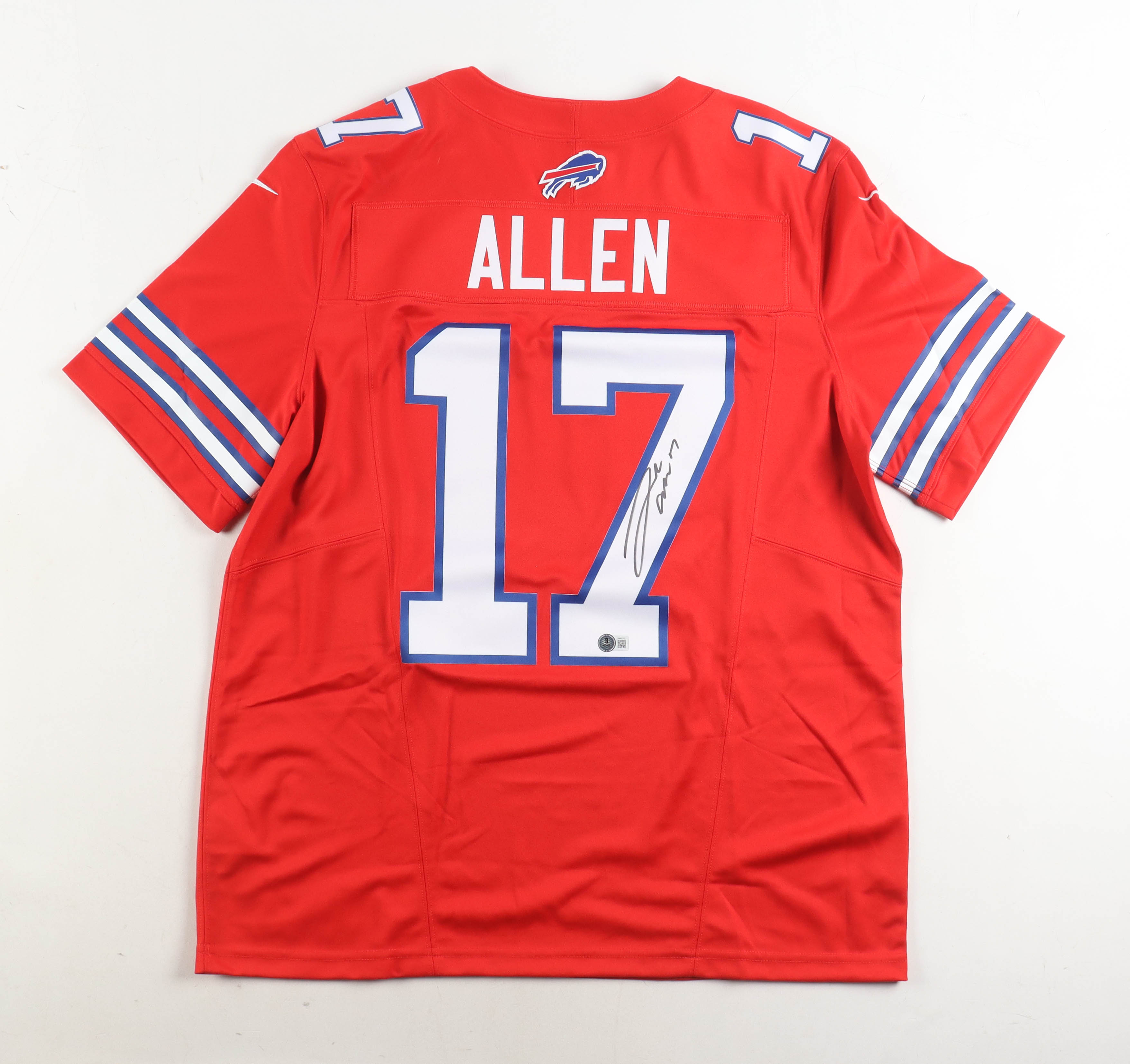 Josh Allen Signed Bills Nike Authentic Jersey (Beckett) at PristineAuction.com Josh Allen Signed Bills Nike Authentic Jersey (Beckett) at PristineAuction.com
