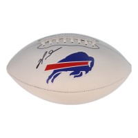 Damar Hamlin Signed Bills Logo Football (Schwartz) at PristineAuction.com
