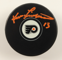 Ken Linseman Signed Flyers Logo Hockey Puck (JSA) at PristineAuction.com