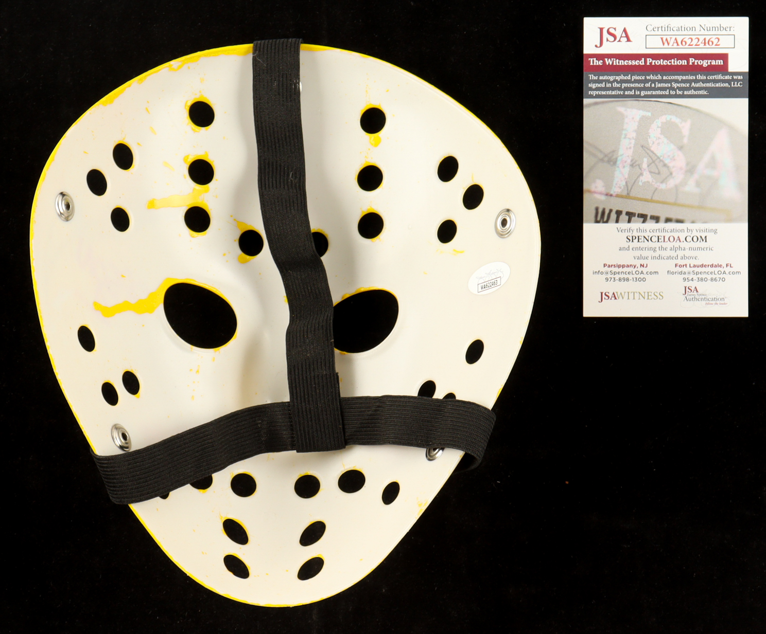 Ari Lehman Signed "Friday the 13th" Jason Voorhees Mask Inscribed "Jason 1 / Jason Slays All!" (JSA) at PristineAuction.com Ari Lehman Signed "Friday the 13th" Jason Voorhees Mask Inscribed "Jason 1 / Jason Slays All!" (JSA) at PristineAuction.com