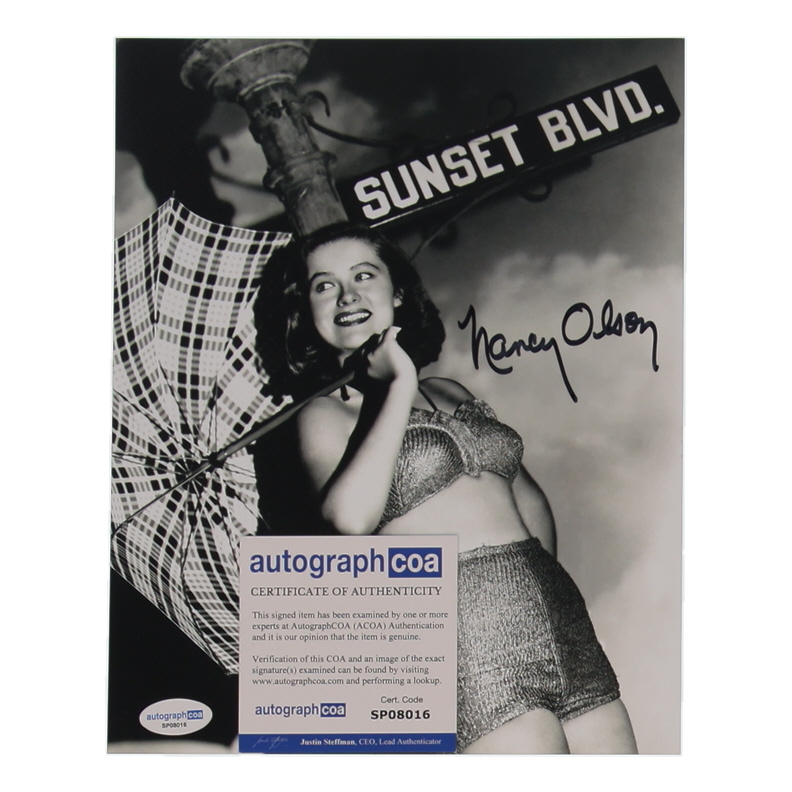 Nancy Olson Signed "Sunset Boulevard" 8x10 Photo (ACOA) at PristineAuction.com Nancy Olson Signed "Sunset Boulevard" 8x10 Photo (ACOA) at PristineAuction.com