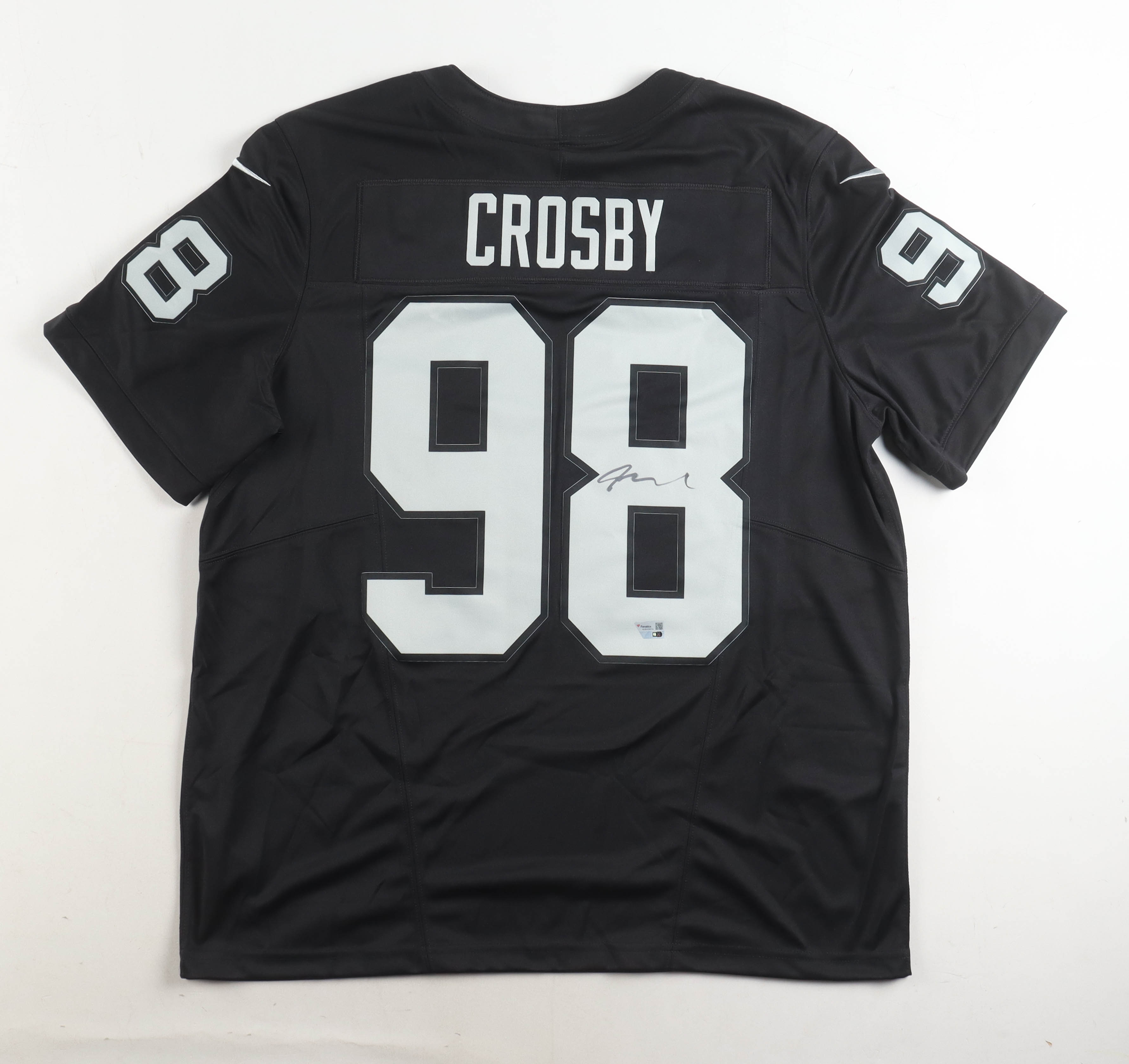 Maxx Crosby Signed Raiders Nike Authentic Jersey (Fanatics) at PristineAuction.com Maxx Crosby Signed Raiders Nike Authentic Jersey (Fanatics) at PristineAuction.com