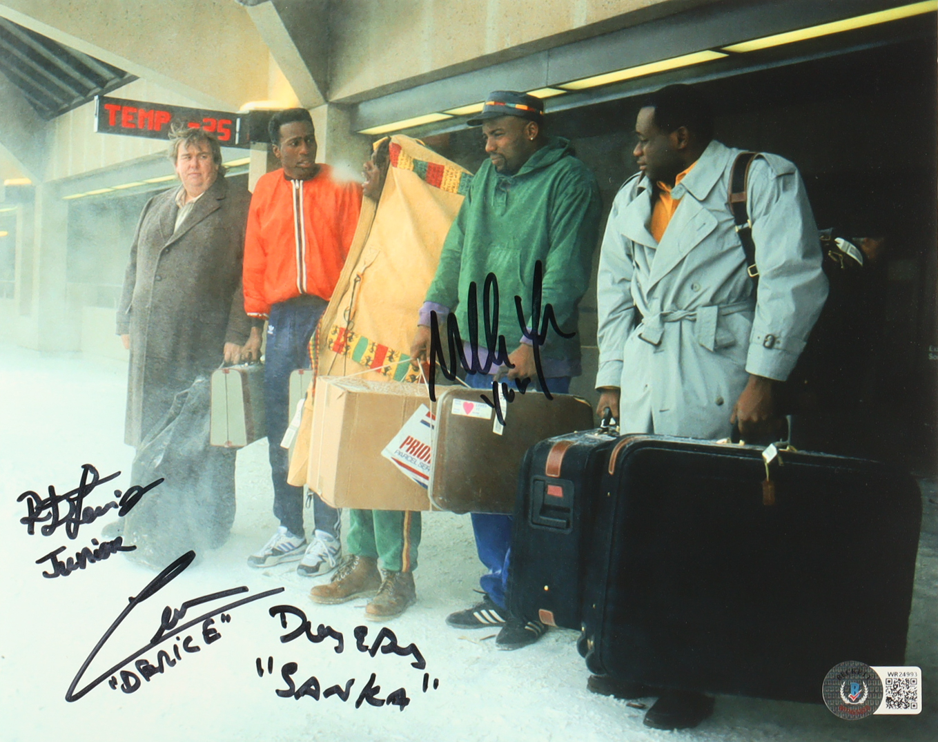 "Cool Runnings" 8x10 Photo Signed by (4) with Malik Yoba, Doug E. Doug (Beckett) at PristineAuction.com "Cool Runnings" 8x10 Photo Signed by (4) with Malik Yoba, Doug E. Doug (Beckett) at PristineAuction.com