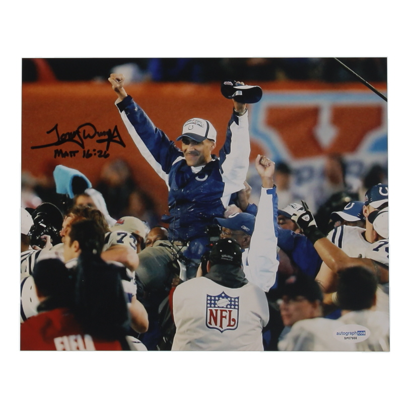 Tony Dungy Signed Colts 8x10 Photo (ACOA) at PristineAuction.com Tony Dungy Signed Colts 8x10 Photo (ACOA) at PristineAuction.com