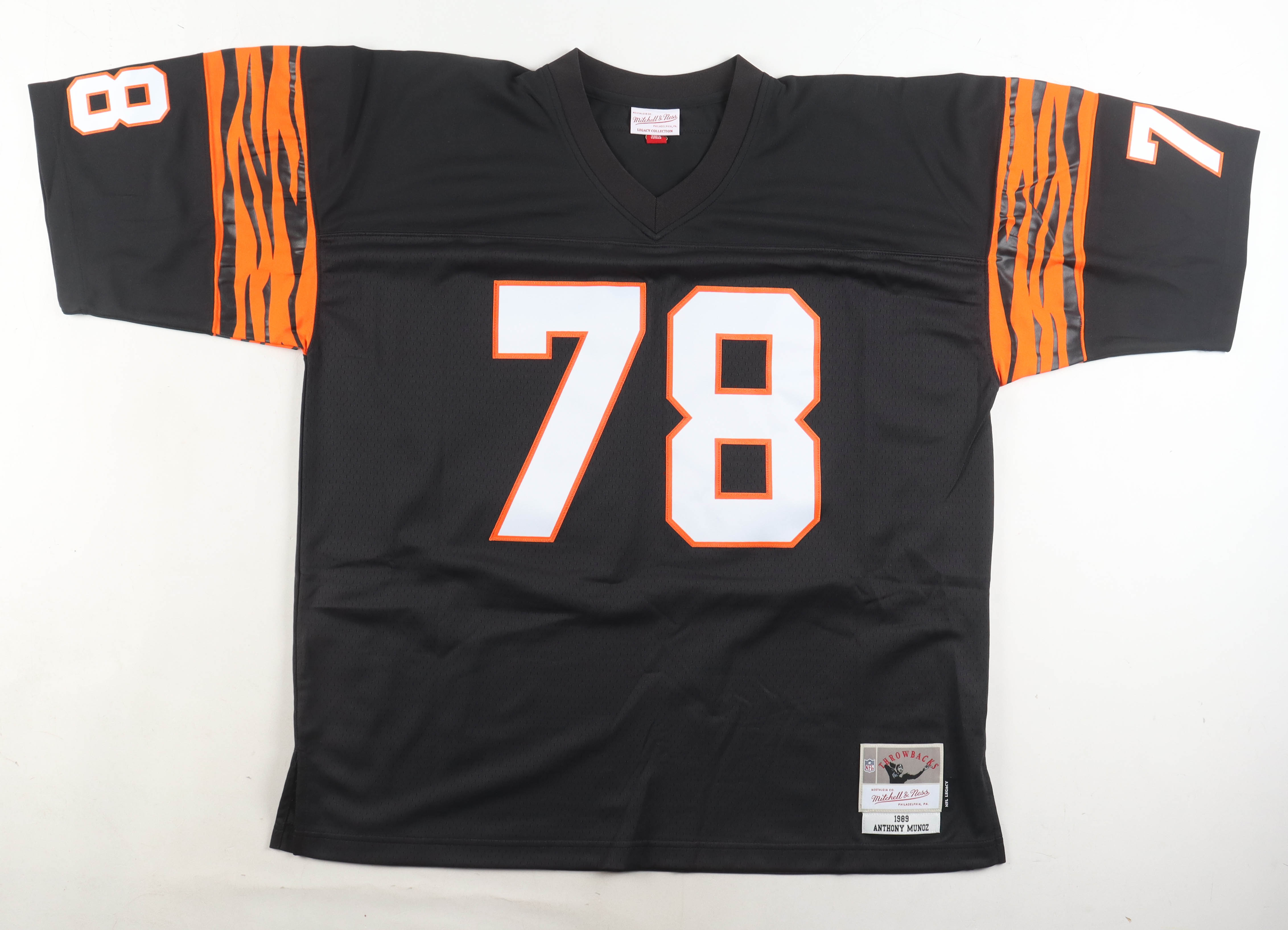 Anthony Munoz Signed Bengals Mitchell & Ness Authentic Jersey With Multiple Inscriptions (Beckett) at PristineAuction.com Anthony Munoz Signed Bengals Mitchell & Ness Authentic Jersey With Multiple Inscriptions (Beckett) at PristineAuction.com
