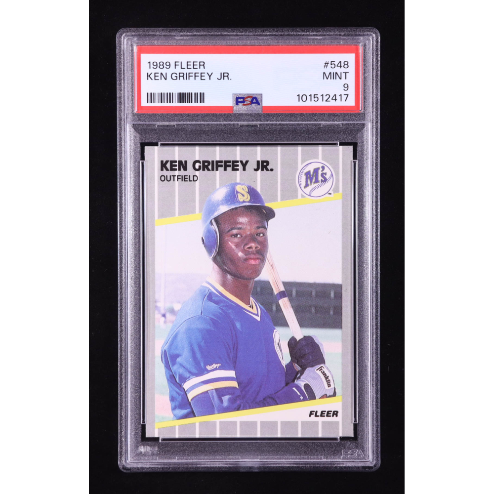 Ken Griffey Jr. 1989 Fleer #548 RC (PSA 9) at PristineAuction.com
