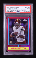 Jayden Daniels 2024 Topps Chrome 1974 Topps Football Pink Refractor #74TF-2 RC (PSA 9) at PristineAuction.com