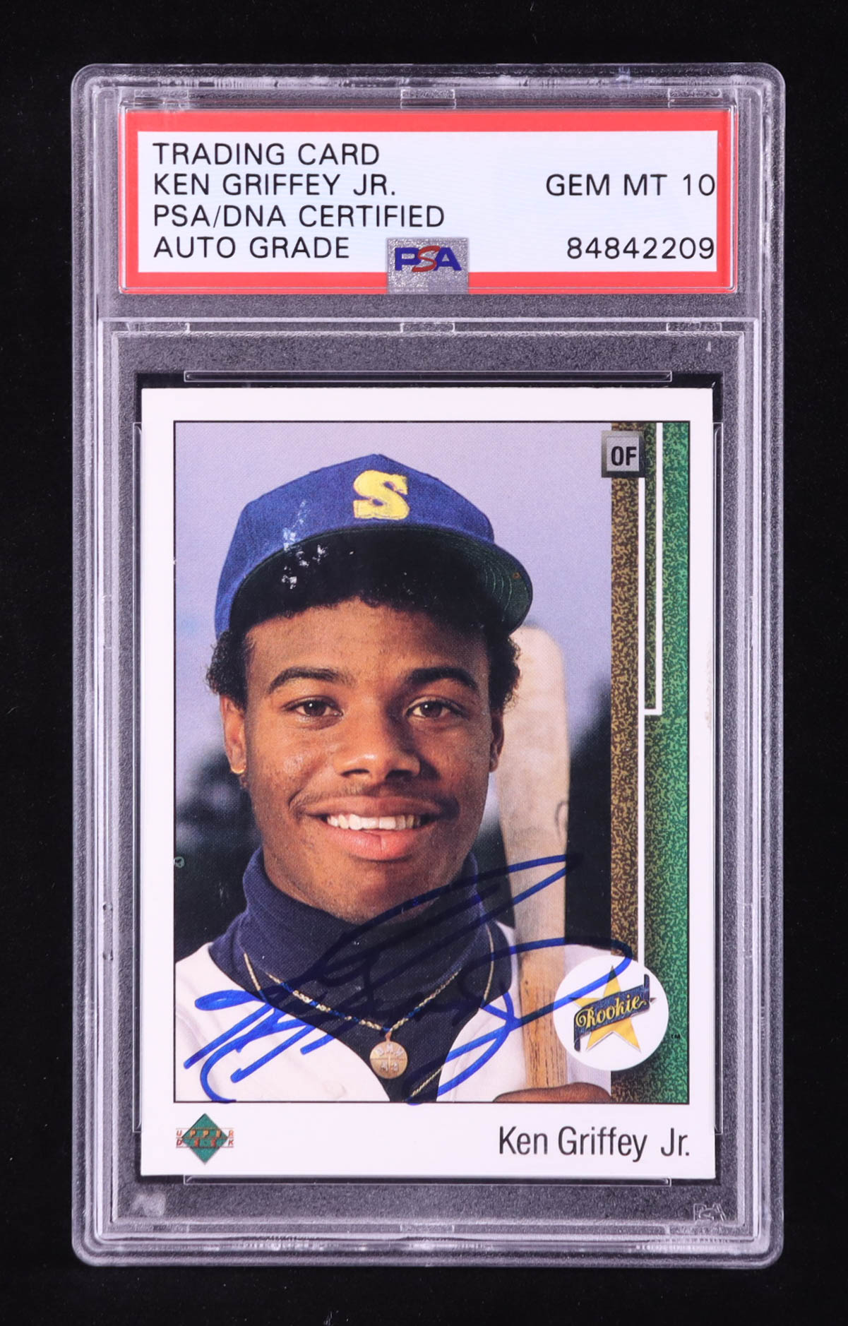 Ken Griffey Jr. Signed 1989 Upper Deck #1 RC (PSA | Autograph Graded PSA 10) at PristineAuction.com Ken Griffey Jr. Signed 1989 Upper Deck #1 RC (PSA | Autograph Graded PSA 10) at PristineAuction.com