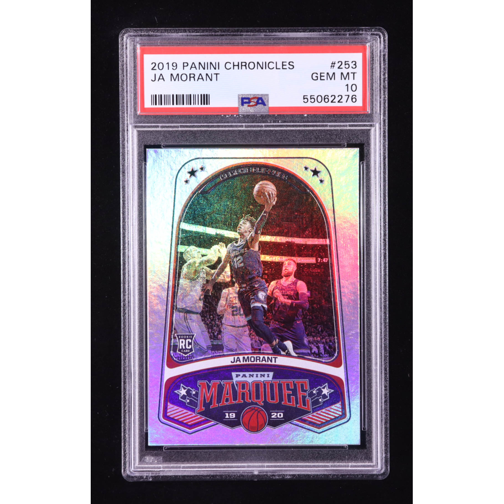 Ja Morant 2019-20 Panini Chronicles Marquee #253 RC (PSA 10) at PristineAuction.com