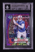 Jaxson Dart 2024 Bowman Chrome University Purple Mini Diamond Refractors #6 RC (BGS 9) at PristineAuction.com