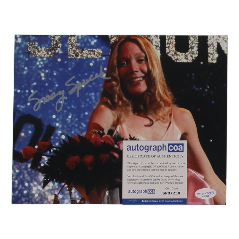 Sissy Spacek Signed "Carrie" 8x10 Photo (ACOA) at PristineAuction.com Sissy Spacek Signed "Carrie" 8x10 Photo (ACOA) at PristineAuction.com