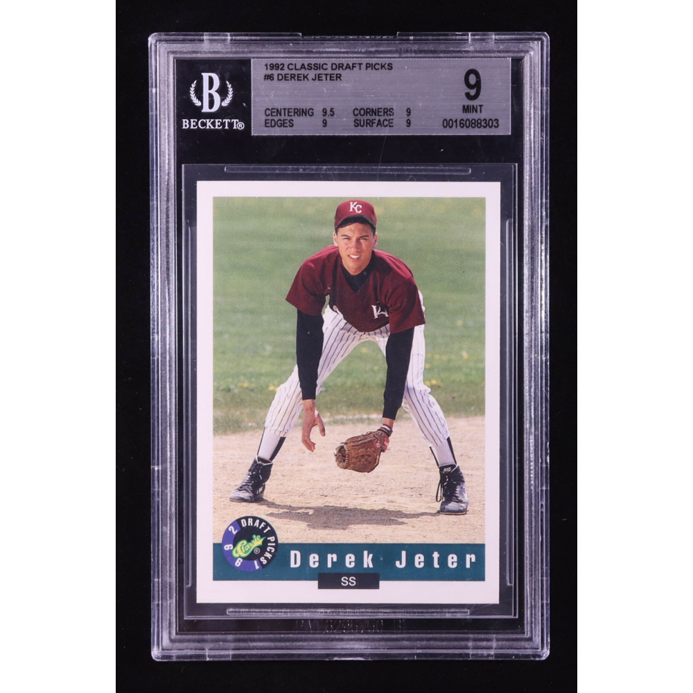 Derek Jeter 1992 Classic Draft Picks #6 RC (BGS 9) at PristineAuction.com