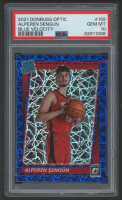 Alperen Suengun 2021 Donruss Optic Blue Velocity RR #169 RC (PSA 10) at PristineAuction.com