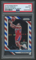 Allen Iverson 2018 Panini Prizm Red / White / Blue #45 (PSA 10) at PristineAuction.com
