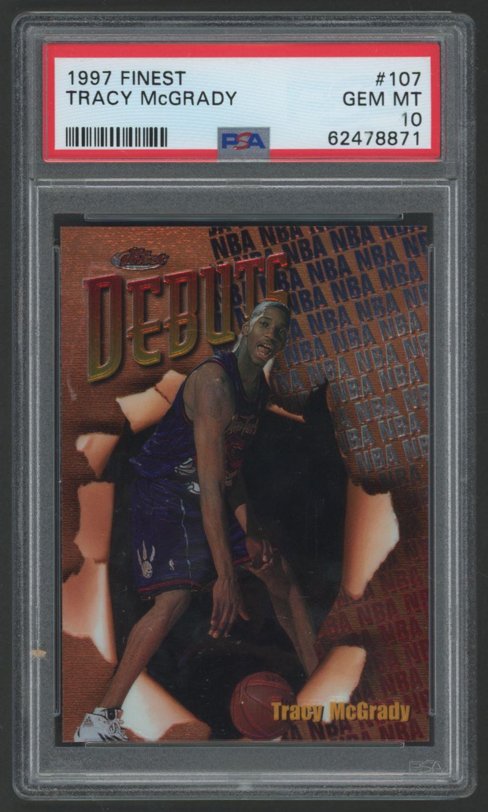 Tracy McGrady 1997-98 Finest #107 RC (PSA 10) at PristineAuction.com Tracy McGrady 1997-98 Finest #107 RC (PSA 10) at PristineAuction.com