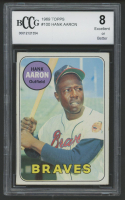 Hank Aaron 1969 Topps #100 (BCCG 8) at PristineAuction.com