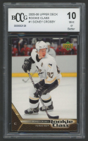 Sidney Crosby 2005 Upper Deck Rookie Class #1 RC (BCCG 10) at PristineAuction.com