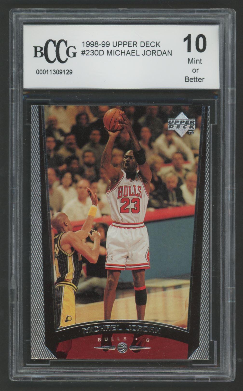 Michael Jordan 1998-99 Upper Deck #230D (BCCG 10) at PristineAuction.com Michael Jordan 1998-99 Upper Deck #230D (BCCG 10) at PristineAuction.com