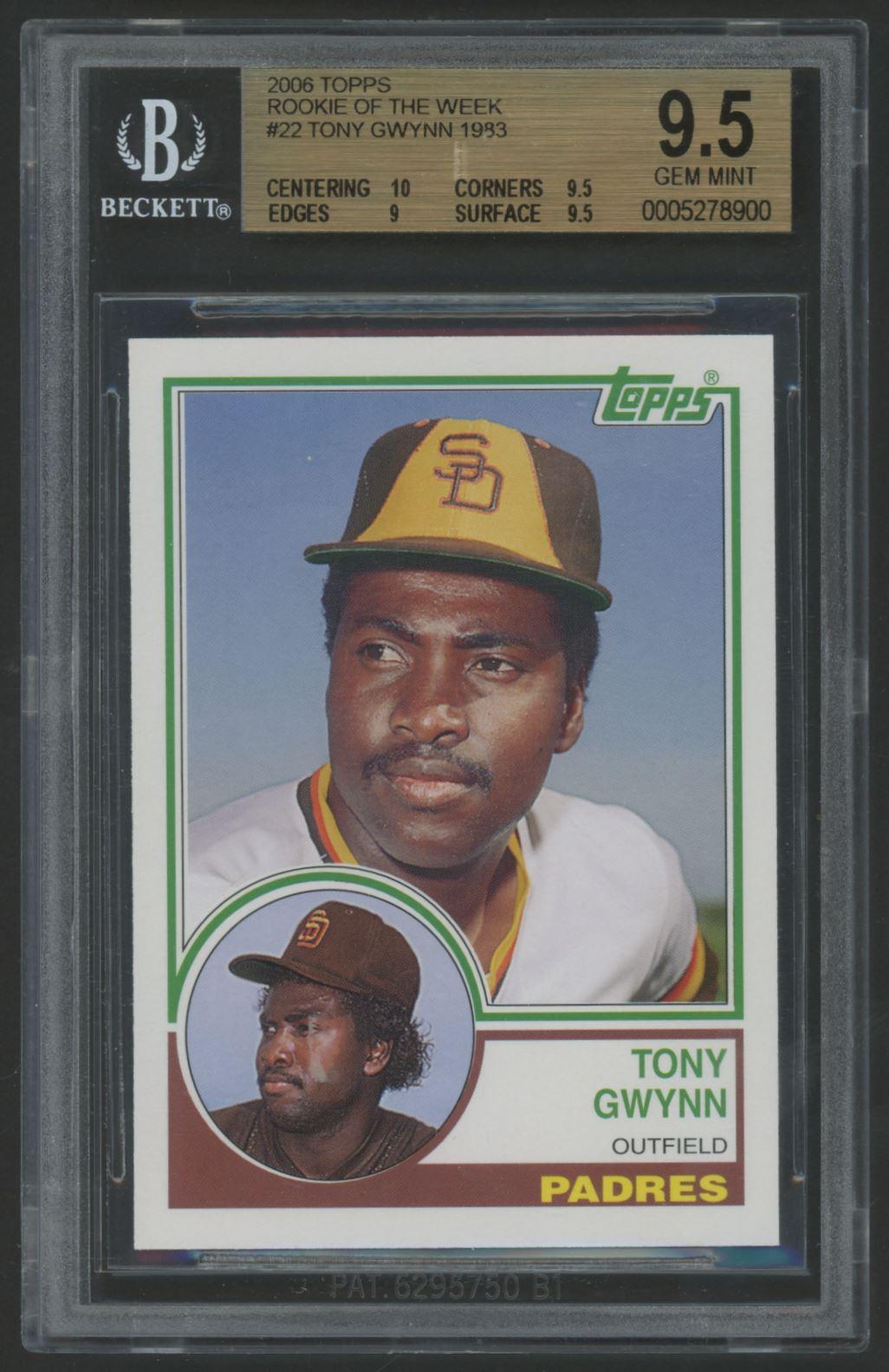 Tony Gwynn 2006 Topps Rookie of the Week #22 83 (BGS 9.5) at PristineAuction.com Tony Gwynn 2006 Topps Rookie of the Week #22 83 (BGS 9.5) at PristineAuction.com