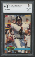 Brett Favre 1991 Stadium Club #94 RC (BCCG 9) at PristineAuction.com