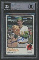 Rollie Fingers Signed 1973 Topps #84 (BGS) at PristineAuction.com