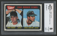 Fritz Ackley / Steve Carlton 1965 Topps #477 Rookie Stars RC (BCCG 8) at PristineAuction.com