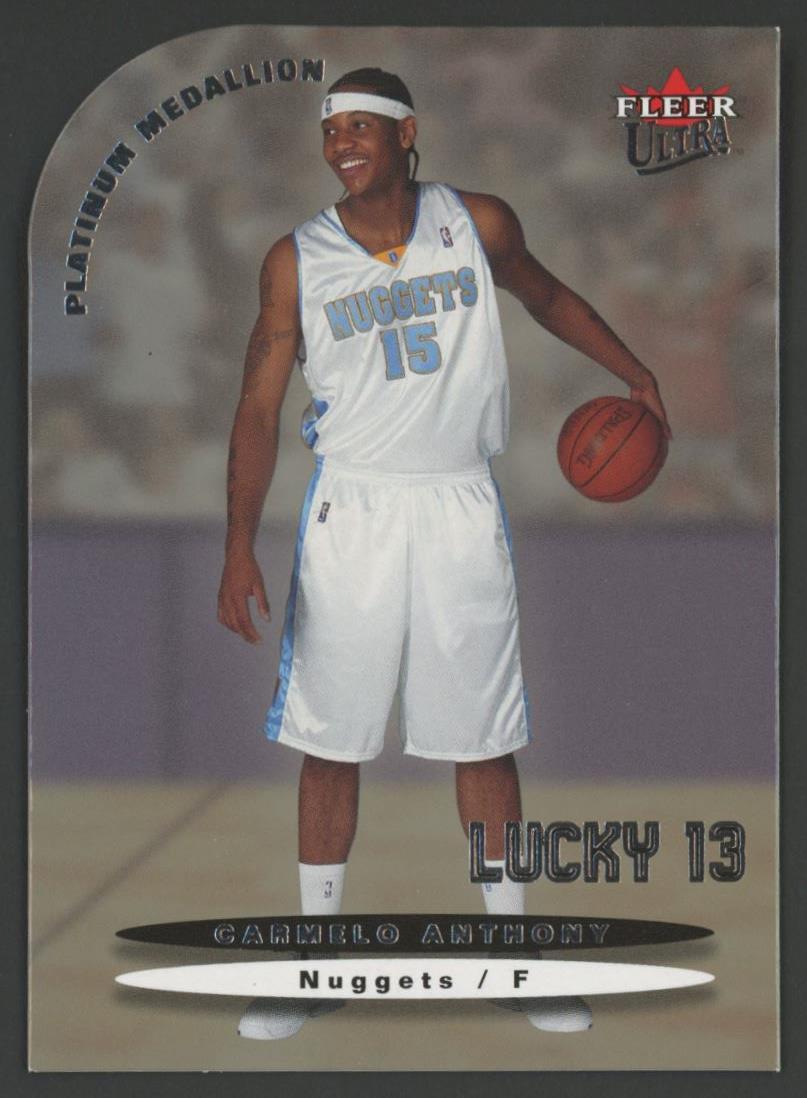 Carmelo Anthony 2003-04 Ultra Lucky 13 Platinum #173 #2/100 RC at PristineAuction.com Carmelo Anthony 2003-04 Ultra Lucky 13 Platinum #173 #2/100 RC at PristineAuction.com